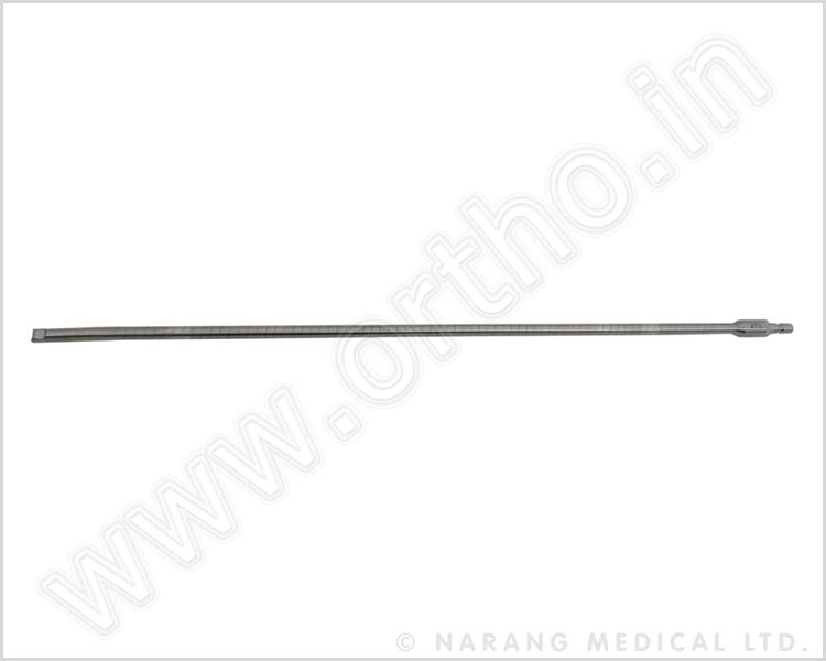 Q.507.02 - Flexible Shaft Escariador, SS (por Escariador Cabeza 13,5 a 15 mm)