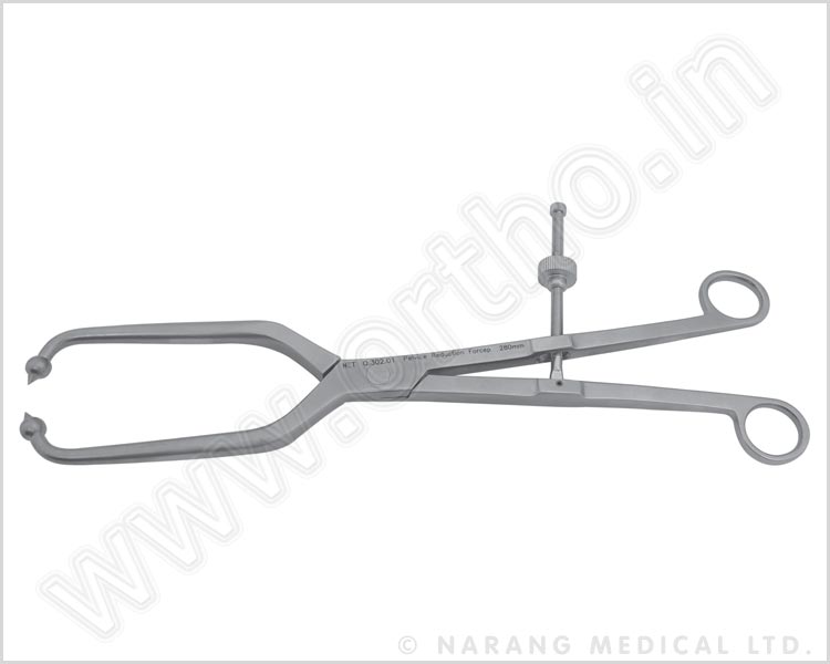 Q.302.01  - 280mm Pelvice Reducción Forcep