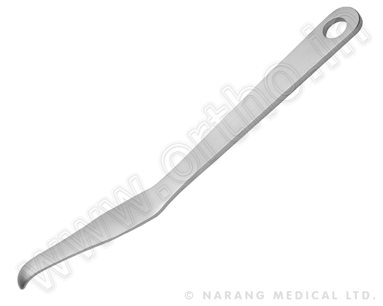  Hohmann retractor 24 mm de ancho, con punta ancha largo, 240 mm de longitud