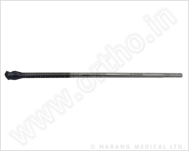 600.09-10 -  femoral canulado Flowertip Escariador, Dia.10.0mm