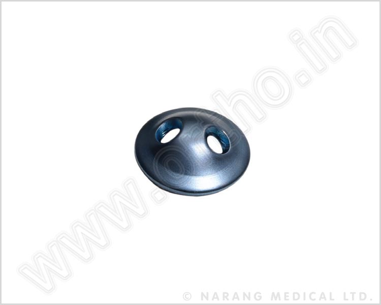 Lavadora de sutura - Orificio redondo de titanio
